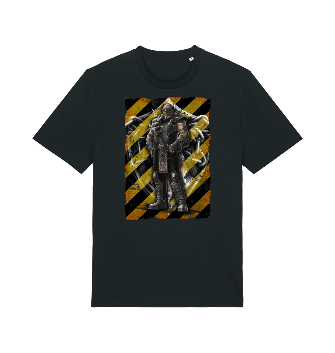 Black Printed T-shirt Front